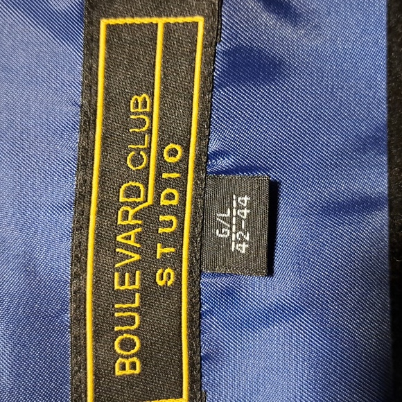 Boulevard club studio size L 42-44 Unisex sky blue dress blazer Mint Condition - Picture 3 of 9